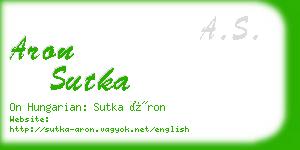 aron sutka business card